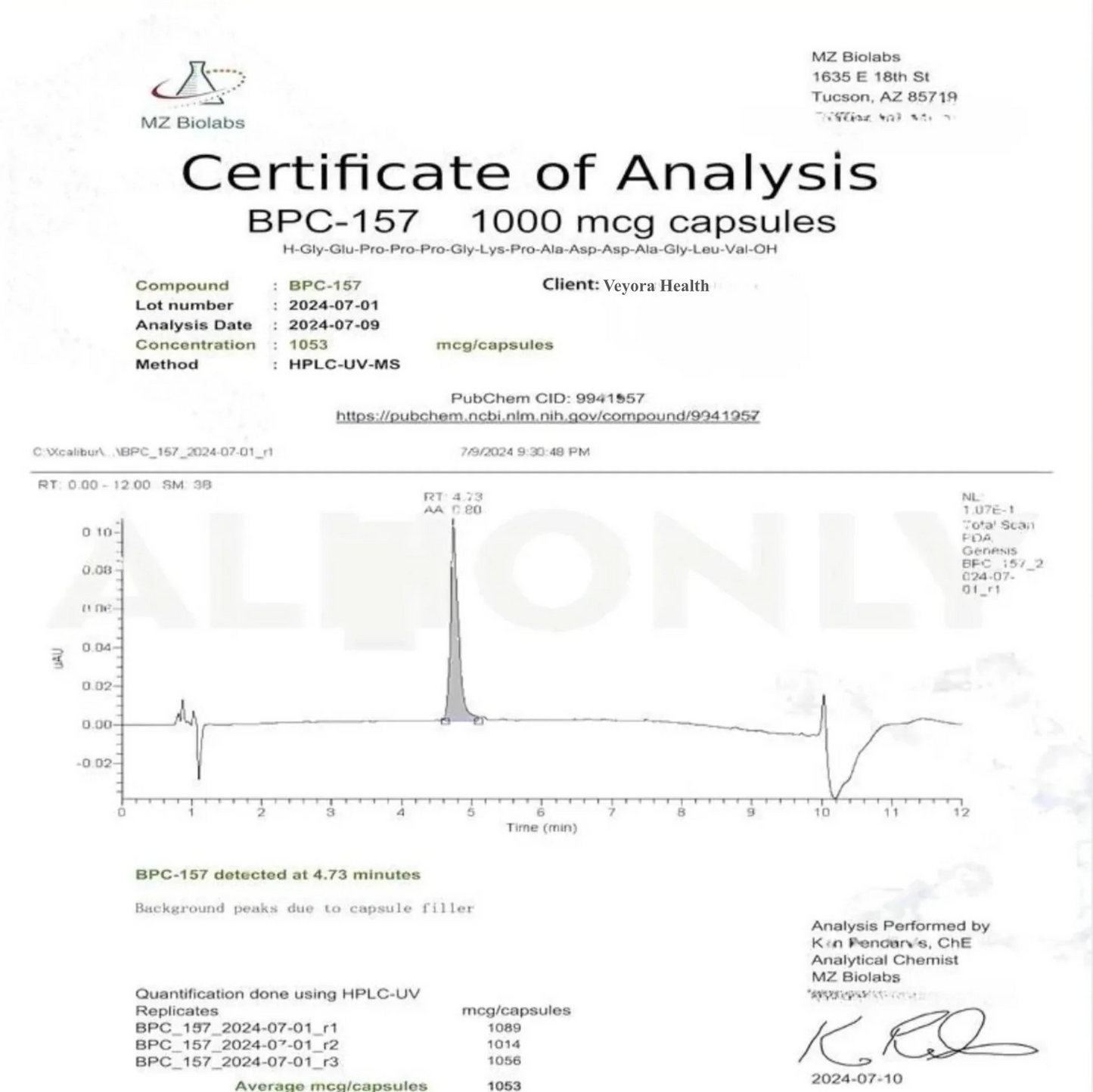 Body Protection Compound (BPC-157)